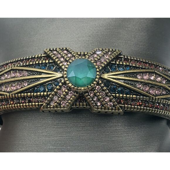 Heidi Daus “Tapered X” Hinged Crystal Bangle Bracelet – Large – NIB - Picture 5 of 17